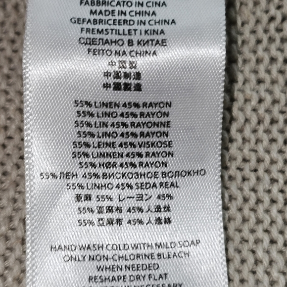 MICHAEL MICHAEL KORS Linen Fly Away Sweater Cardigan in S/M - Picture 7 of 7